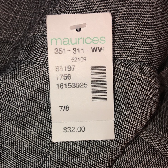 Maurices black and white pants. NWT. 7/8 - Picture 10 of 11